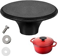 Dutch Oven Knob Compatible with Le Creuset Knob Replacement Pan, Pots Lid Handle Replacement Knob for Lodge, Aldi and Other Enameled Cast Iron Dutch Oven(1 Pack)