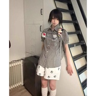 Plaid Polo Shirt - Loose Fit, Genuine Y2K Style, 2026 Series 5XV7