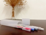 【全新】MUJI 文具組（筆盒、紅筆、藍筆、黑筆、自動筆）