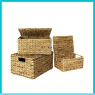 - WATER HYACINTH WOVEN BASKET HYACINTH WATER HYACINTH BOX WITH COVER