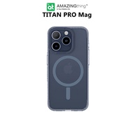 (ส่งฟรี)(ผ่อนได้)เคสใส AMAZINGthing รุ่น Titan Pro Mag Collection เคสสำหรับ iPhone 15 Pro / 15 Pro Max