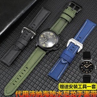 2023 New♣♣♣ Canvas nylon watch strap is suitable for Panerai PAM441 111 Bernie military watch Seiko Citizen bracelet