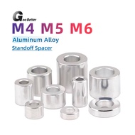 10Pcs Aluminium Standoff Spacers M5 M6 Stand off Collar Round Spacer Bush 1.5mm-30mm