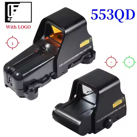 Eot*ch 553 Red Green Dot Holographic Sight Hunting Reflex Dot Quick Disassembly Sight Tactical Rifle