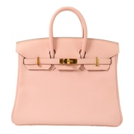 HERMES Swift皮革Birkin 25手挽袋Rose Sakura