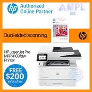 HP LaserJet Pro MFP 4103fdw Black & White MFC Laser Printer | Free $200 eVouchers | Print | Copy | S