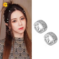 CREAMCANVAS​ 2/4/6pcs/set Hair Braid Tubes, Hollow Out Y2K Silver Round Hairclasp, Side Clips Mini M