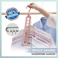 HANGER Space-Saver Nine Holes Rotating Hanger Magic Multi-function Folding Clothes Hanger Drying Space saving
