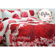 Rifka Bedsheet 180x200 T25 Rose Emporium Red