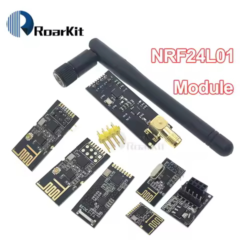 GT-24 NRF24L01+PA+LNA (With Antenna) Socket Adapter Plate Board 2.4G Wireless Data Transmission Modu
