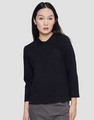 NEVADA Nevada Solid Lacoste Polo Shirt Lengan Panjang Wanita