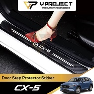 Mazda CX-5 CX5 KF 2017 - 2024 Door Sill Protector Plate Stickers CX-5 CX5 KF 2017 - 2024 V Project C