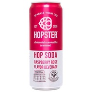 Hopster Hop Soda Raspberry Rose Flavored 330ml. SKU 8850228007334