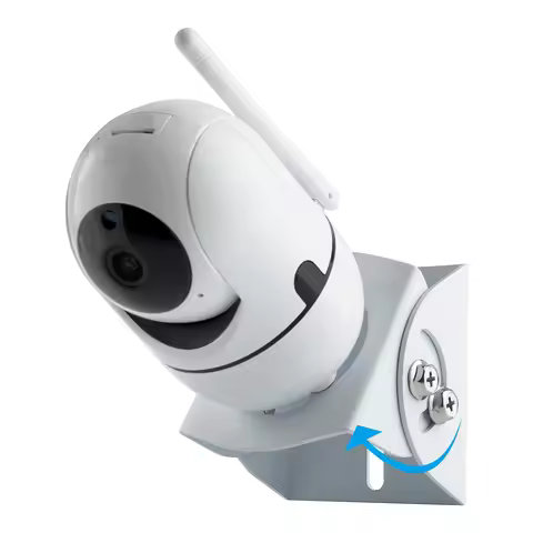 Adjustable Angle Wall-Mounted Bracket with Motorola Baby Monitor, Babysense, Hellobaby, Vava, Arlo a