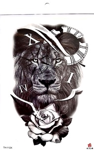 Tato Temporer Stiker Lion Series 3d Tatto Tempel Gambar Macan Sticker Anti Air
