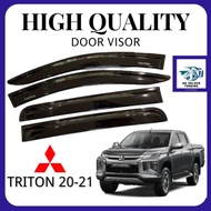 car accessories Mitsubishi Triton 2019-2021 Flat Door Visor Air Press (4PCS)