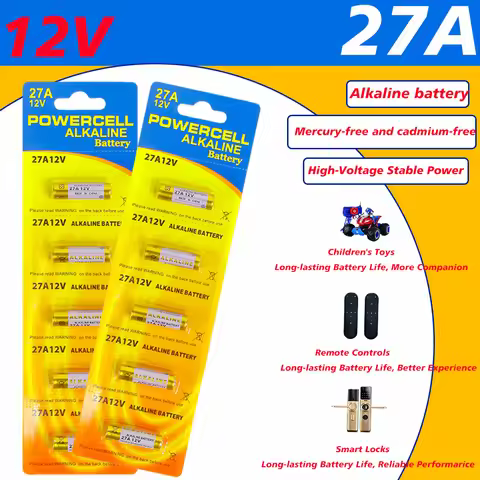 10-30PCS 12V A27 Alkaline Battery Compatible with G27A MN27 27A L828 VR27 for Doorbells Remote Contr