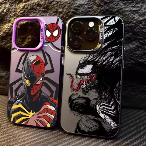 Marvels Spiders Man Venoms Case for iPhone 17 16 15 14 13 12 11 Pro Max Plus 17 Air 16E X XR XS Max 