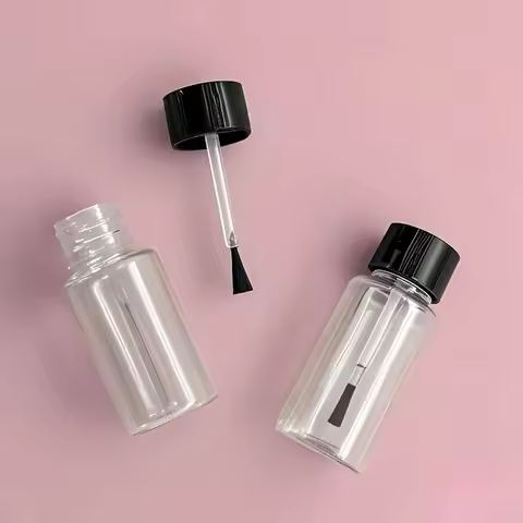 3/1PCS 5ml 20ml 30ml Plastic Nail Polish Bottles Empty Cosmetic Containers Clear Liquid Sample Bottl