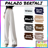 KGT Bamboo Slack Seluar Palazo Bertali Plus Size 3XL-7XL Perempuan Ladies Formal Slack Pants Seluar 