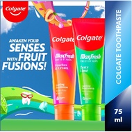Colgate Toothpaste Max Fresh Fruit Fusion Zesty Lime Peaches & Cream 75ml