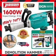 [SOLO/SET] DCA AZG05-15 41.8J Mesin Tukul Perobohan / Demolition Hammer 1600W (SOLO / SET)