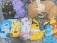 伊貝家族公仔set 水火雷太陽月亮冰葉仙普日月伊布 pc Pokémon pokemon 公仔 寶可夢 寵物小精靈 貶眼