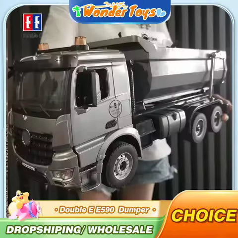 Double E E590 Truck Remote Control 1/20 Alloy Rc Dumper Trucks 2.4G Radio Controlled Car Model Tract