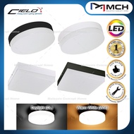 CIELO LED SURFACE DOWNLIGHT ROUND/SQUARE BLACK/WHITE 12W/18W/24W