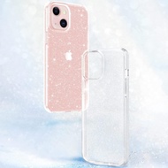 AUOVIEE Clear Glitter Case สำหรับ iPhone 13 Pro Max 12 Mini 11 13 12 Pro Soft เคสโทรศัพท์สำหรับ iPhone X XS XR 8 Plus 7 SE 2020โทรศัพท์อุปกรณ์เสริม