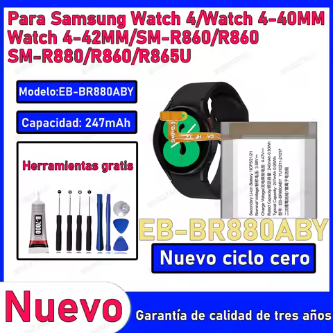 100% New Zero Cycle EB-BR880ABY Battery For SAMSUNG WATCH 4 40MM/WATCH 4 42MM/SM-R880/SM-R860 Smart 