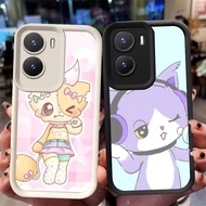 XI82 Beatcats Casing for VIVO Y33e IQOO Z9X 13 Z9 Y75 Y83 Y01 Z10 Y73 V17 5G Black White