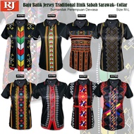 (Small Cutting) 🔥HOT&Wholesale🔥 Baju Jersey Traditional Etnik Sabah Sarawak-Collar Sumandak Perempua