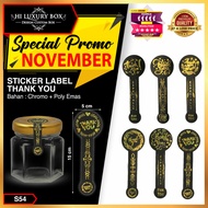 Thank you Box Seal Sticker - Gold Foil Sticker Label - S54