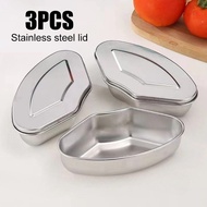 MLADEN 3PCS Stainless Steel Fan-Shaped Divided Steaming Tray Electric Rice Cooker Steaming Bowl Stea