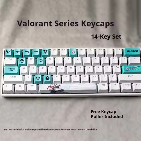 New Fearless Contract Supplement Keycap 14 Key Full Hero Tile God Tool Compatible with Mechanical Ke