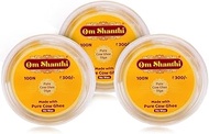 Cycle Pure Om Shanthi Cow Ghee Diya for Puja - 300 Ghee Wicks | 100% Wax free Ghee Batti for Pooja, 