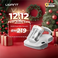 UWANT M400 Dust Mite Vacuum | UV-C Light | 12,000BPM Tapping | 65°C Hot Wind | 1.3kg Lightweight for