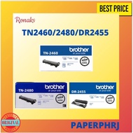 Brother TN-2480 TN 2480 TN2480 /  TN-2460 TN 2460 TN2460 / DR 2455 DR2455 Toner Original Cartridge