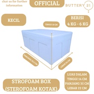 PUTIH White STYROFOAM/STROFOAM BOX/STEROFOAM BOX/PUTIC GABUS/WHITE KINDERGARTEN/FOOD BOX/ICE BOX