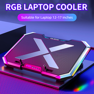 Gaming RGB Laptop Cooler Notebook Cooling Pad Super mute 6 LED Fans Powerful Air Flow Portable Adjus