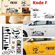 WALLSTICKER WALL STICKER STIKER DINDING KARAKTER ANIME MOTIF KARTUN ONE PIECE SANJI ZORO LUFFY NAMI
