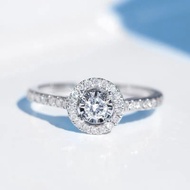 Diamond Ring In Real Silver With Backlight