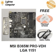 【USED】 MSI B365M PRO-VDH / B365M PRO VH Motherboard | B365 | LGA 1151 | Intel 8th, 9th Gen | mATX Mi