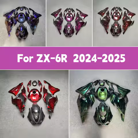 2024 2025 ZX-6R ABS Plastic Body Parts Full Set Fairings Chameleon Color For 24 25 Kawasaki ZX 6R Mo