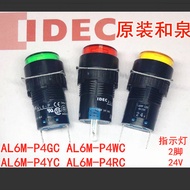 IDEC Genuine Izumi AL6-P AL6M-P4GC P4YC P4RC 4JWC Indicator 4sc Round DC24V