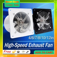 【24 hours shipping】 Exhaust fan 4/6 inch,Indoor ventilation exhaust fan, Window exhaust fan,Low Noise Exhaust, Powerful fan exhaust fan household window type oil fume exhaust fan, exhaust fan for kitchen，exhaust fan for room