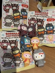最新盲盒 Godzilla X Sanrio Characters 哥斯拉 hello kitty melody kuromi 水怪Hangyodon