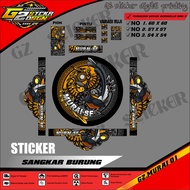 Stiker Sangkar Burung Murai Sticker Dekal Ebod BnR Murai SF Setiker Decal Kandang MURAI BATU GZ.01