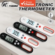 Folding Digital Food Thermometer with Backlit LCD, 304 Stainless Steel Probe, -50°C to 300°C (-58°F 